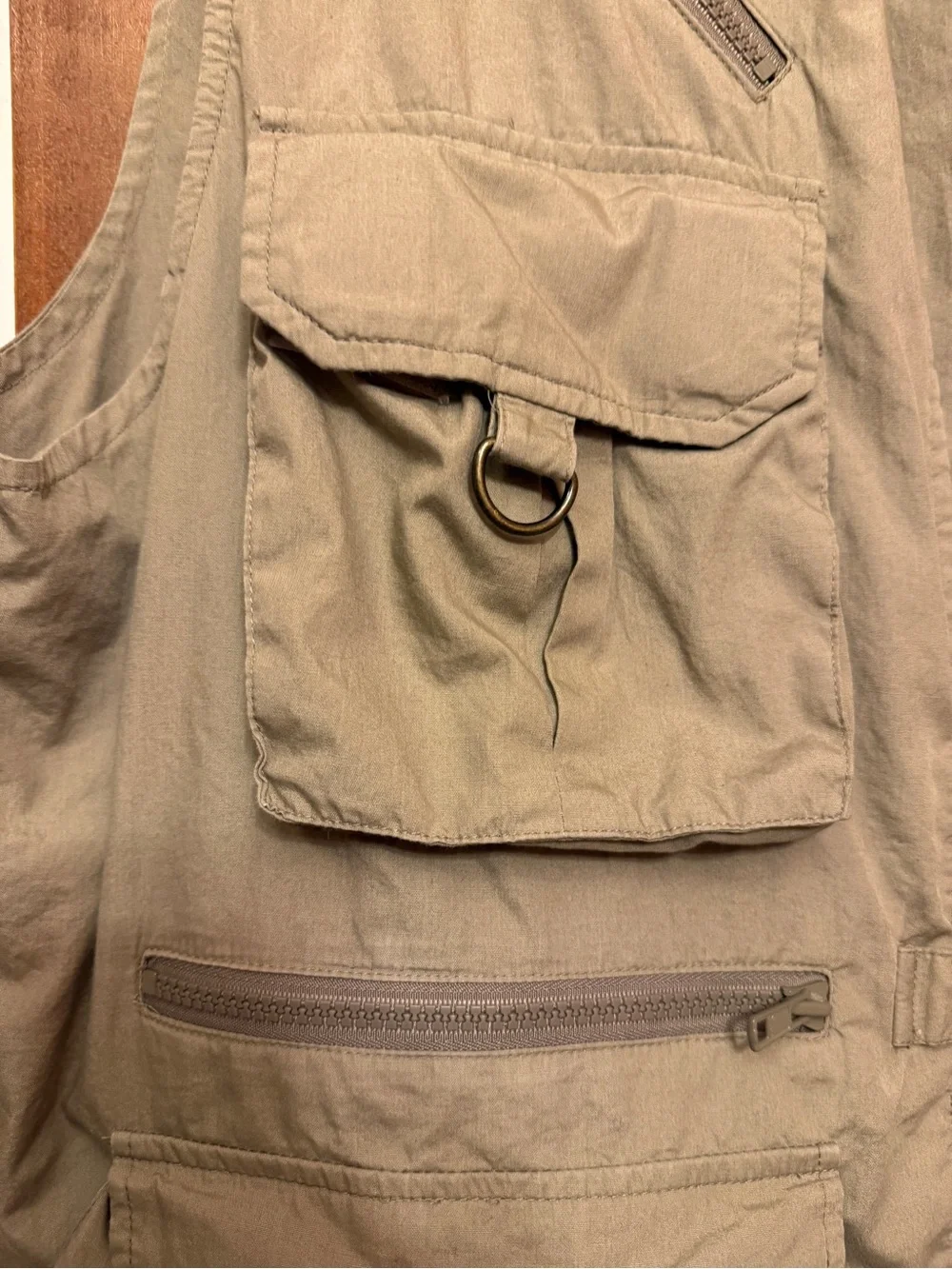 Tamrac 153 World Correspondent Photography Vest Khaki Medium Vtg Multi Pocket